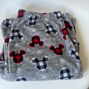 TWO PAIRS XL Disney Mickey Mouse Plaid/Buffalo Plaid Sleep Pants